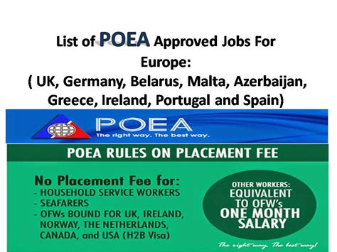 poea job hiring in europe